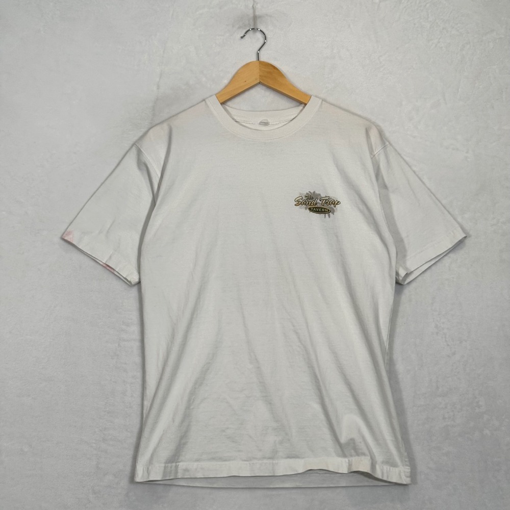 No Bad Days White The Sand Trap Tavern Graphic T-Shirt Medium